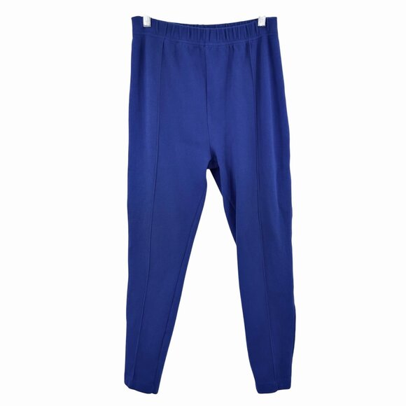 Pronto Gold Pants - VINTAGE PRONTO GOLD ROYAL BLUE STRETCH PANTS - M